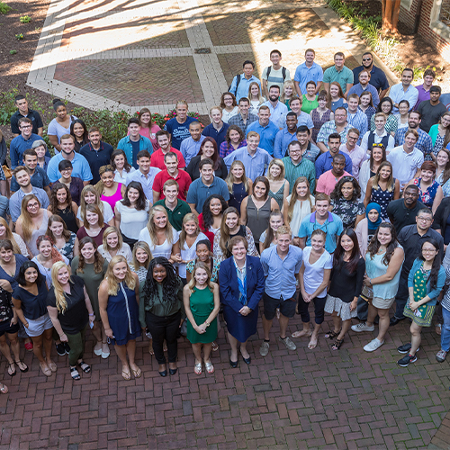 Law school faculty and staff group photo.